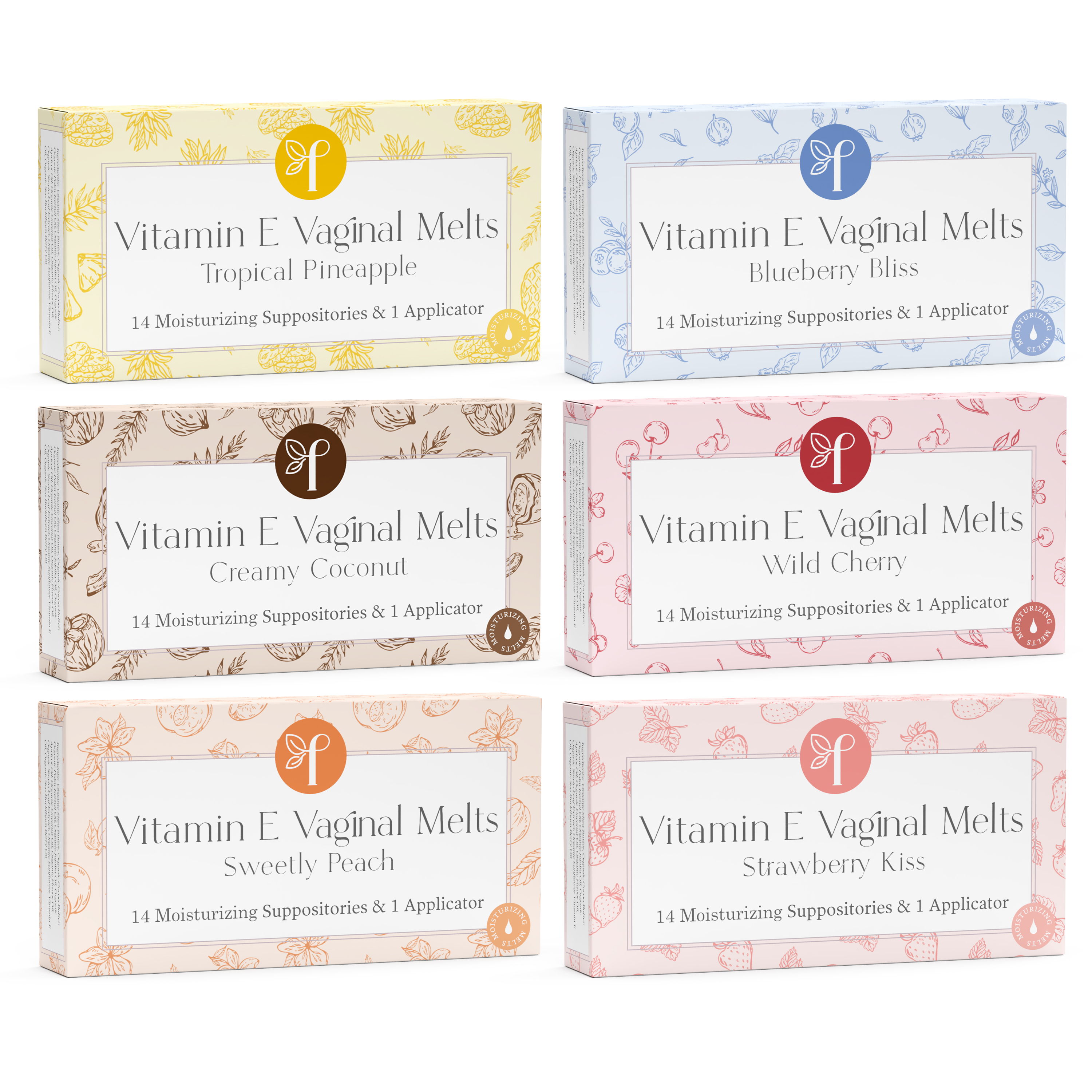 Femallay intimacy melts variety pack of six fun fruity flavours