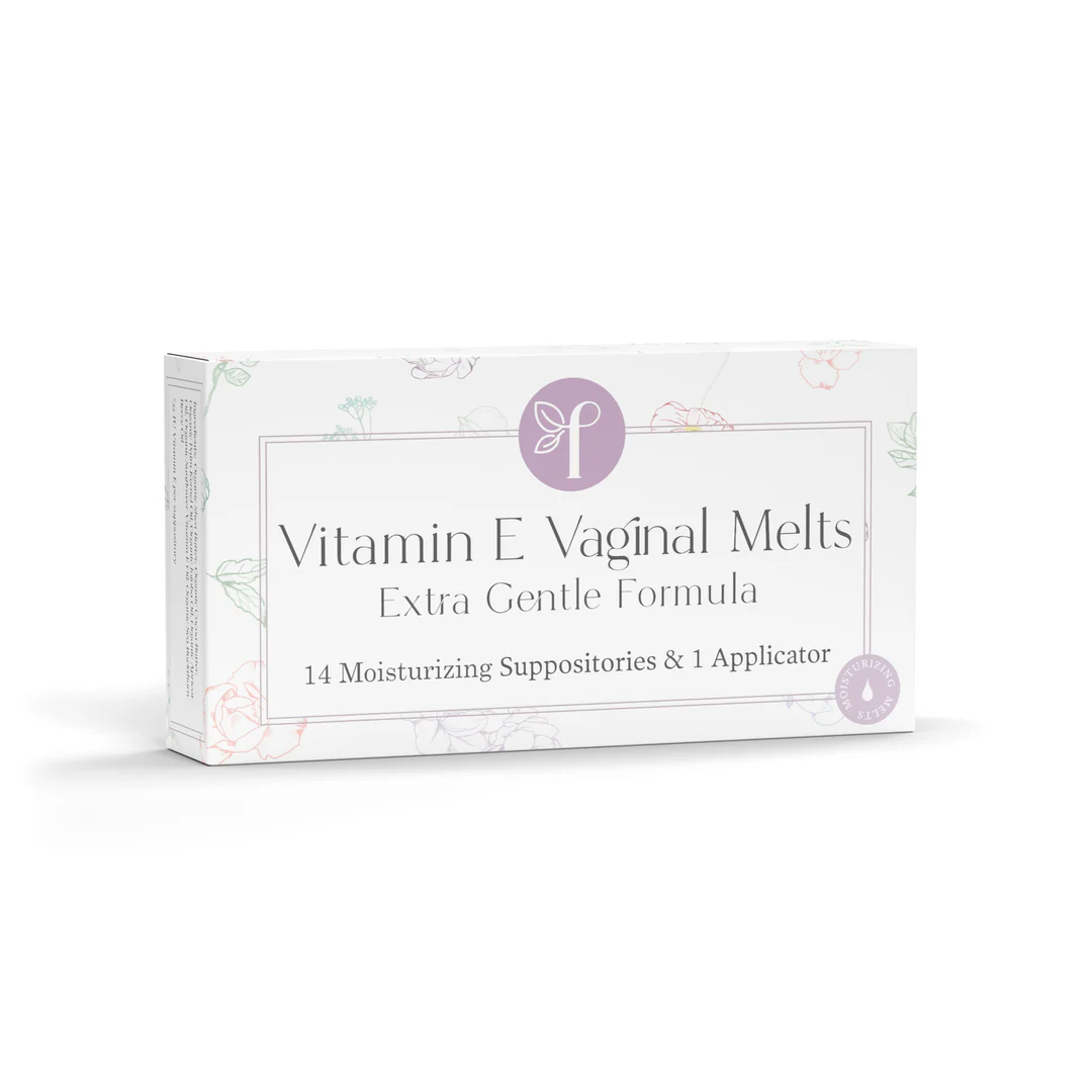 Femallay organic vitamin E vaginal suppositories for menopause relief